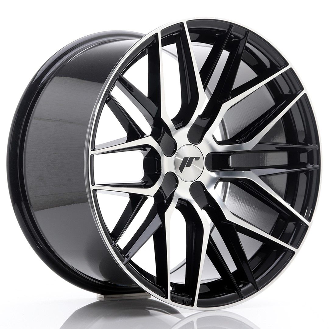 Image of JR-Wheels JR28 Velgen 19 Inch 10.5J ET20-40 Custom PCD Gloss Black Machined Face