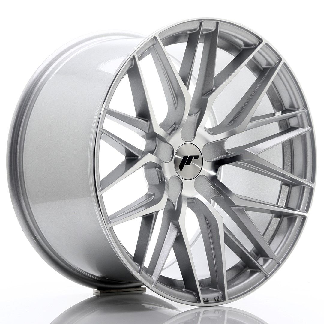Image of JR-Wheels JR28 Velgen 19 Inch 10.5J ET20-40 Custom PCD Silver Machined Face