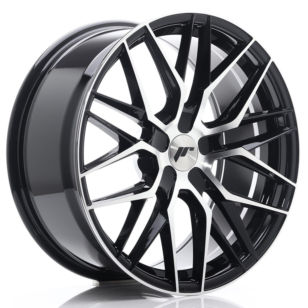 Image of JR-Wheels JR28 Velgen 19 Inch 8.5J ET35-40 Custom PCD Gloss Black Machined Face
