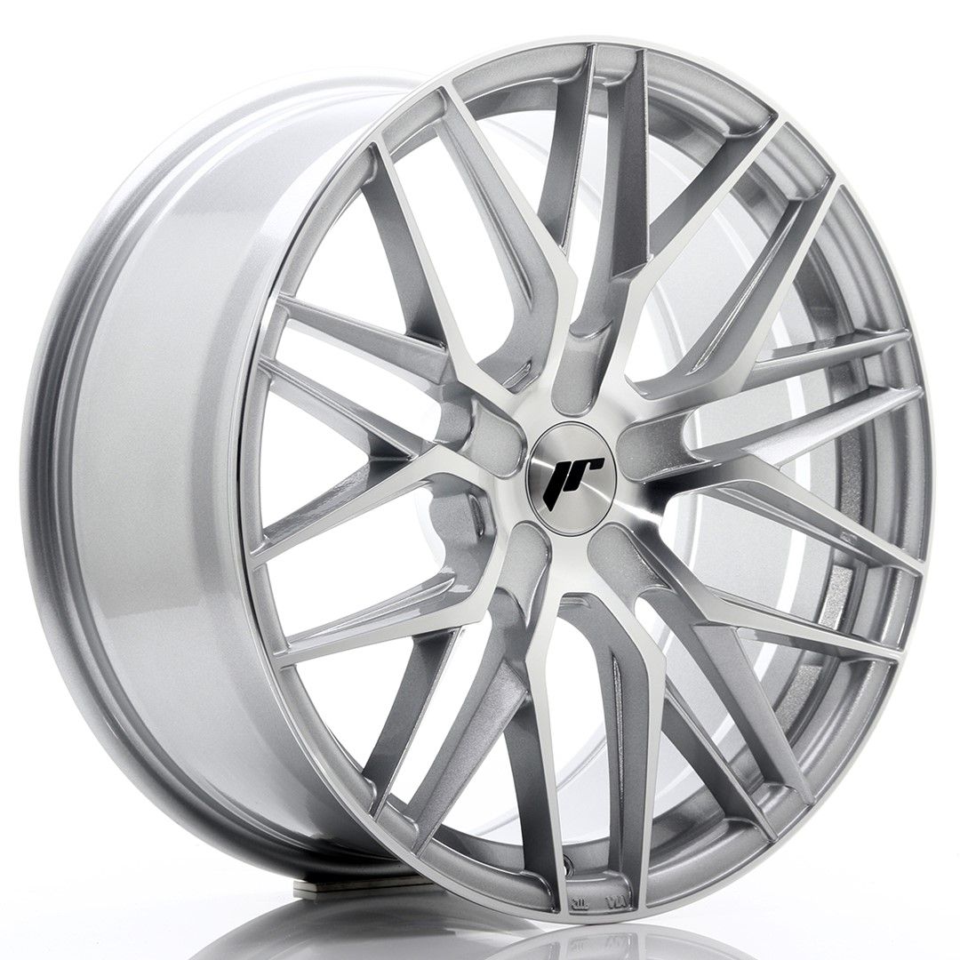 Image of JR-Wheels JR28 Velgen 19 Inch 8.5J ET35-40 Custom PCD Silver Machined Face