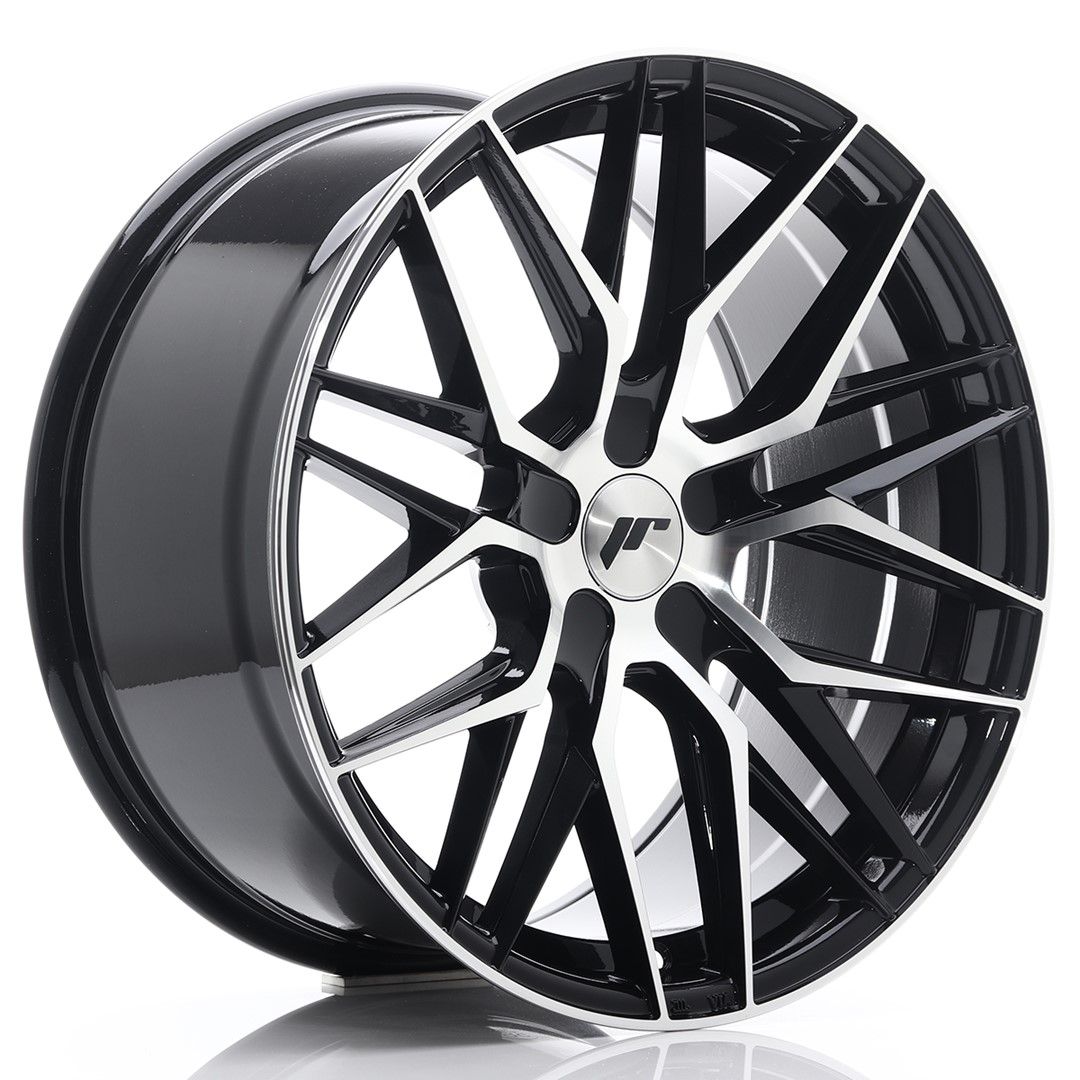 Image of JR-Wheels JR28 Velgen 19 Inch 9.5J ET35-40 Custom PCD Gloss Black Machined Face