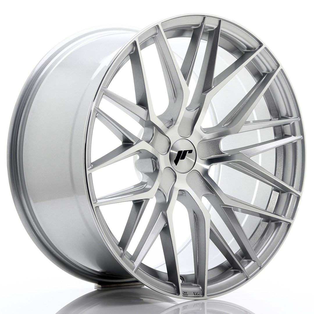 Image of JR-Wheels JR28 Velgen 20 Inch 10J ET20-40 Custom PCD Silver Machined Face