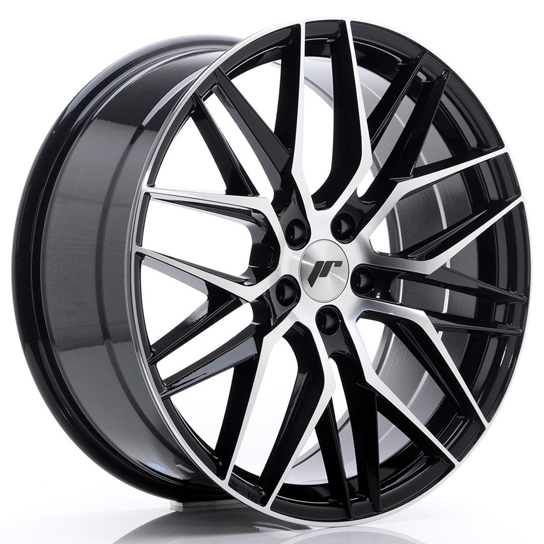 Image of JR-Wheels JR28 Velgen 20 Inch 8.5J ET40 5x112 Gloss Black Machined Face