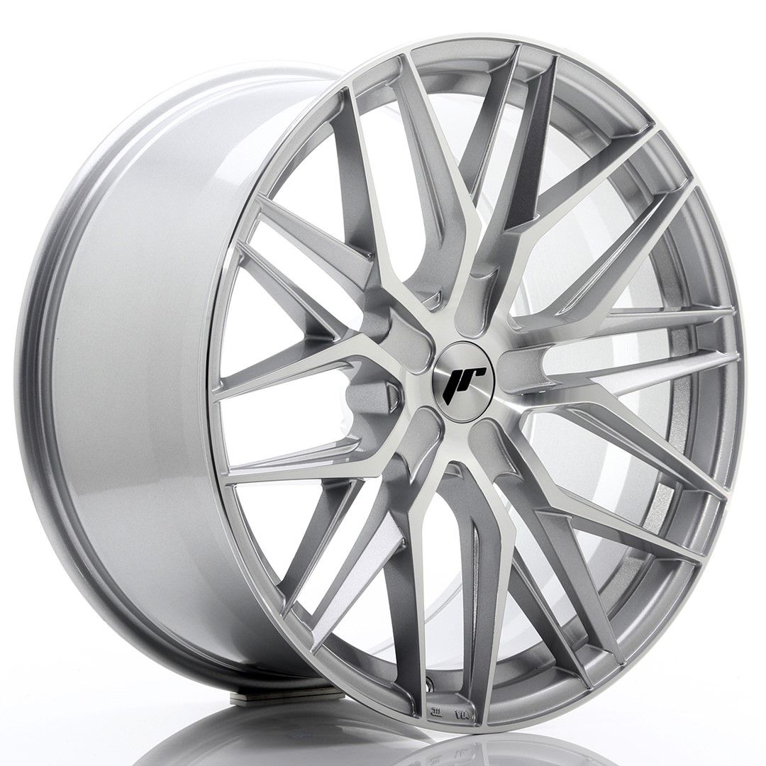 Image of JR-Wheels JR28 Velgen 21 Inch 10.5J ET15-55 Custom PCD Silver Machined Face