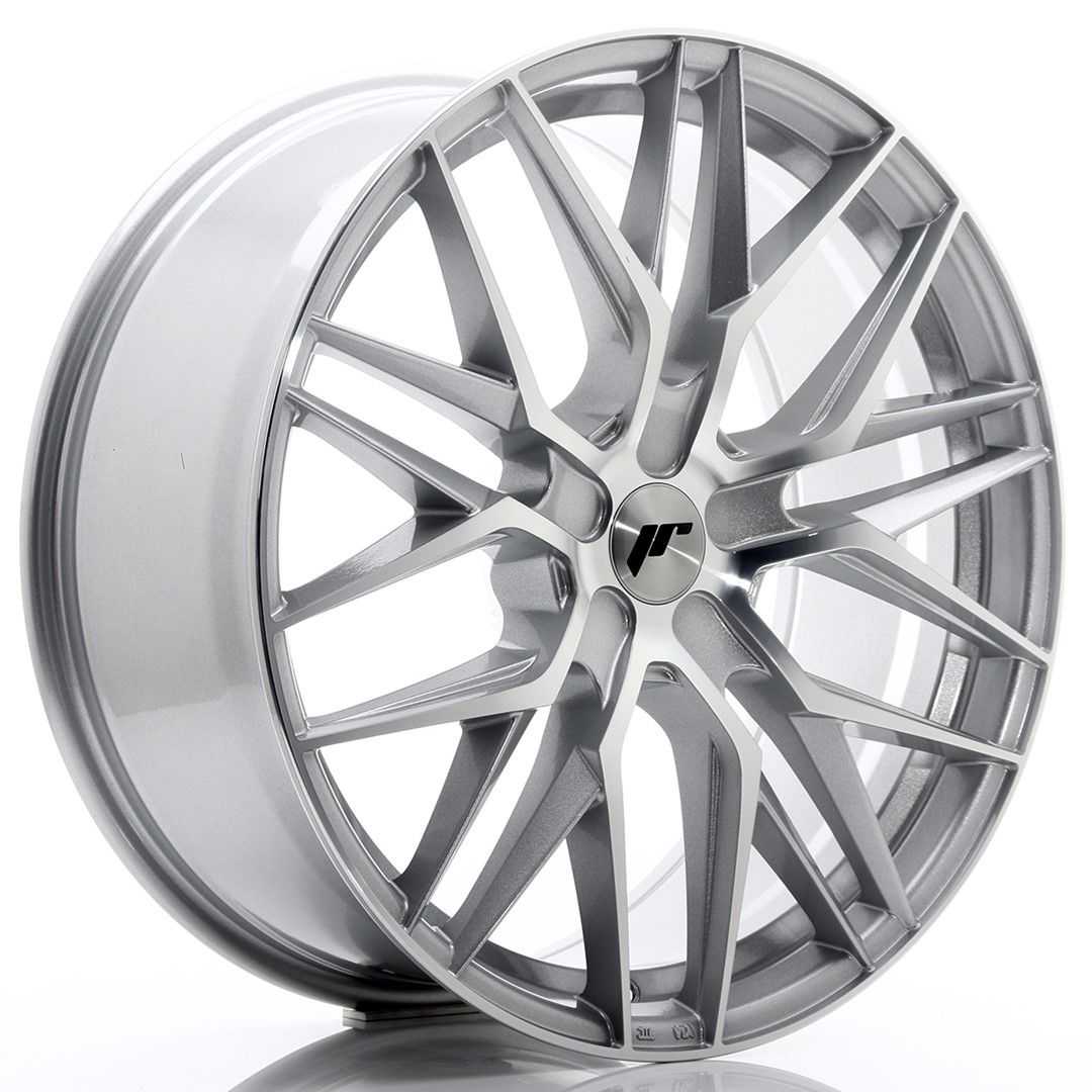 Image of JR-Wheels JR28 Velgen 21 Inch 9J ET15-45 Custom PCD Silver Machined Face