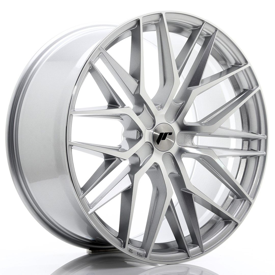Image of JR-Wheels JR28 Velgen 22 Inch 10.5J ET15-50 Custom PCD Silver Machined Face