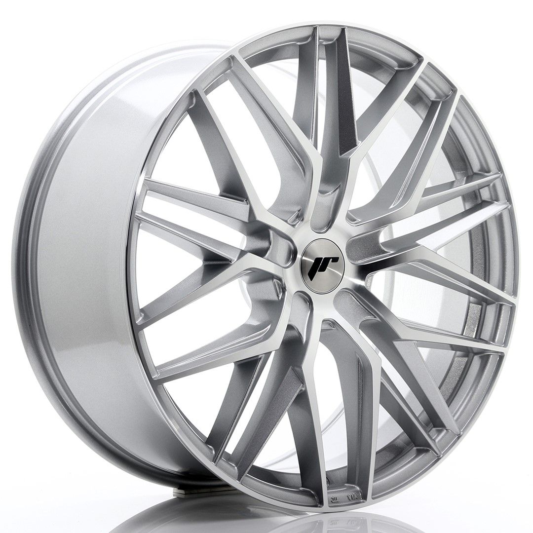 Image of JR-Wheels JR28 Velgen 22 Inch 9J ET30-45 Custom PCD Silver Machined Face
