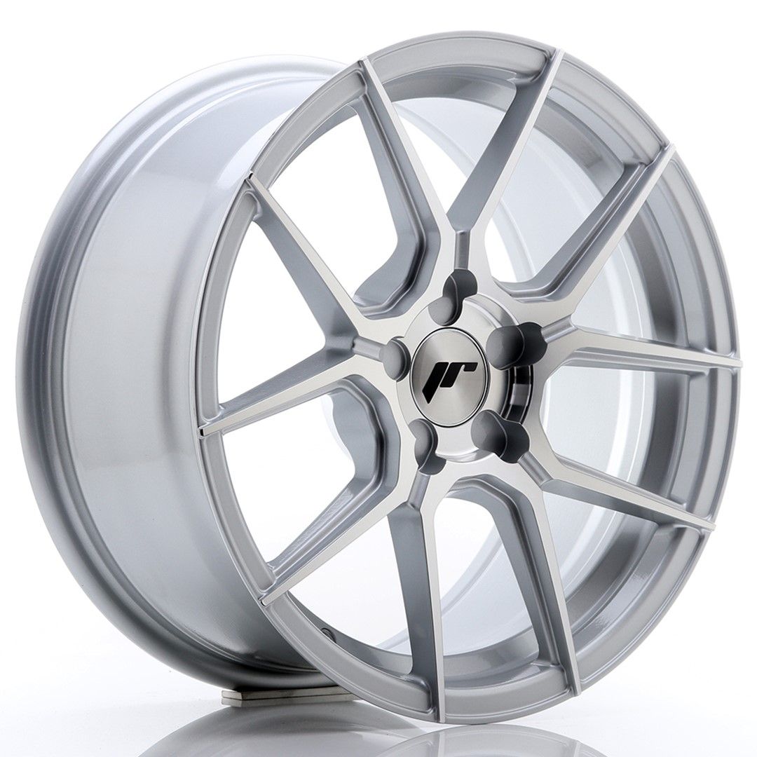 Image of JR-Wheels JR30 Velgen 17 Inch 8J ET20-40 Custom PCD Silver Machined Face
