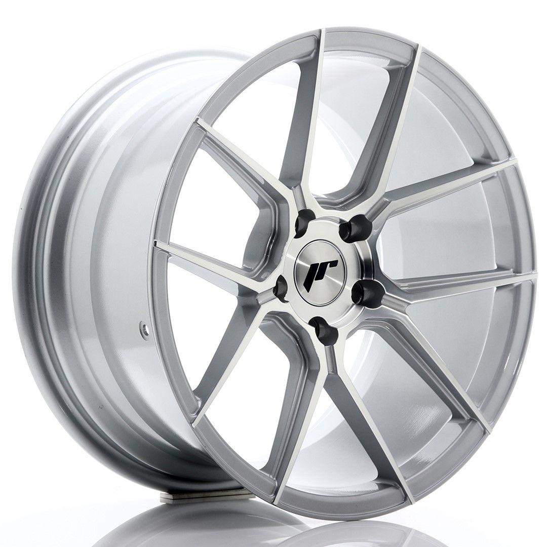 Image of JR-Wheels JR30 Velgen 18 Inch 9.5J ET35 5x120 Silver Machined Face