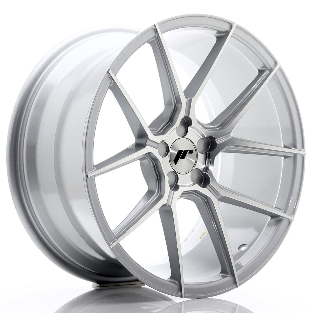 Image of JR-Wheels JR30 Velgen 19 Inch 9.5J ET20-40 Custom PCD Silver Machined Face