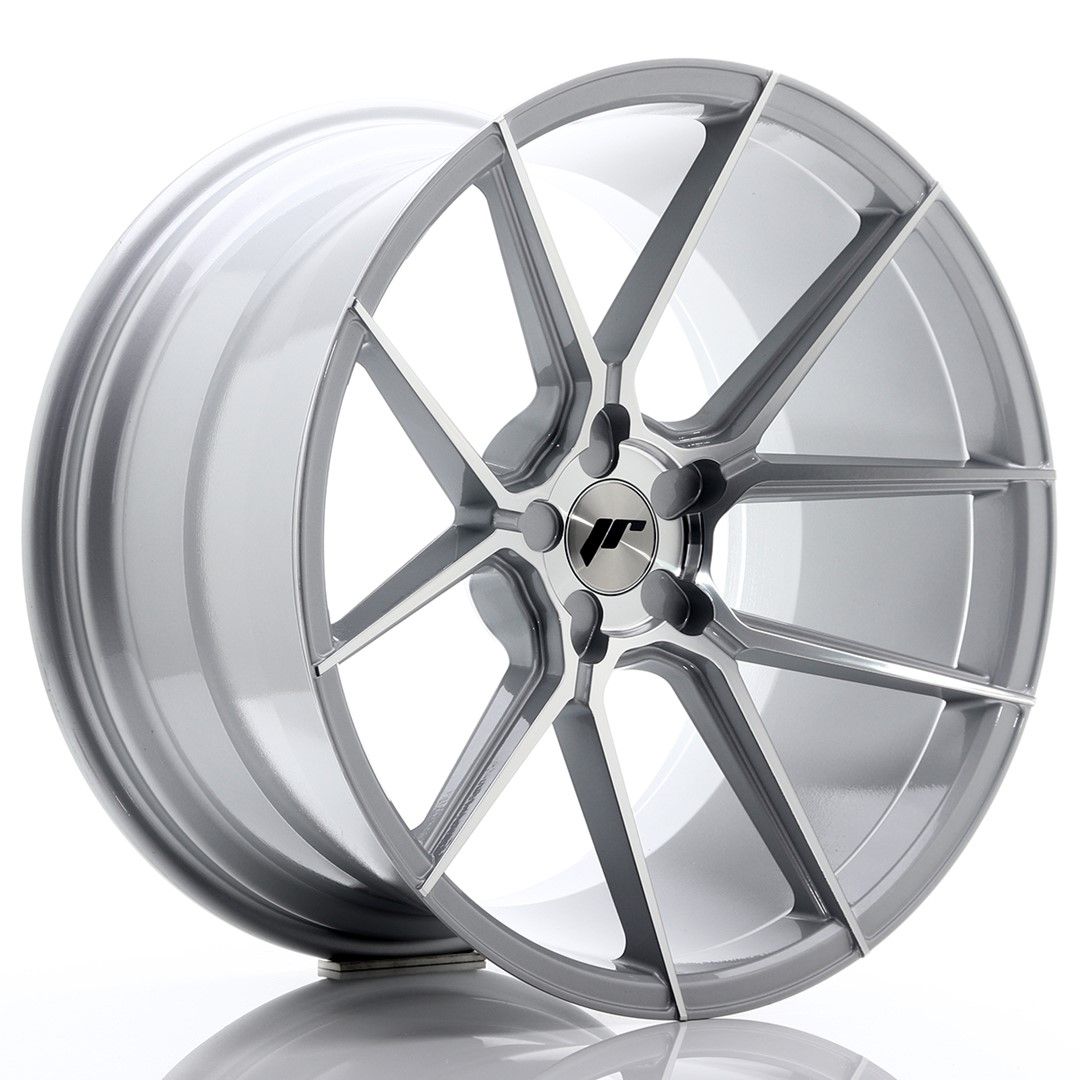 Image of JR-Wheels JR30 Velgen 20 Inch 11J ET20-30 Custom PCD Silver Machined Face