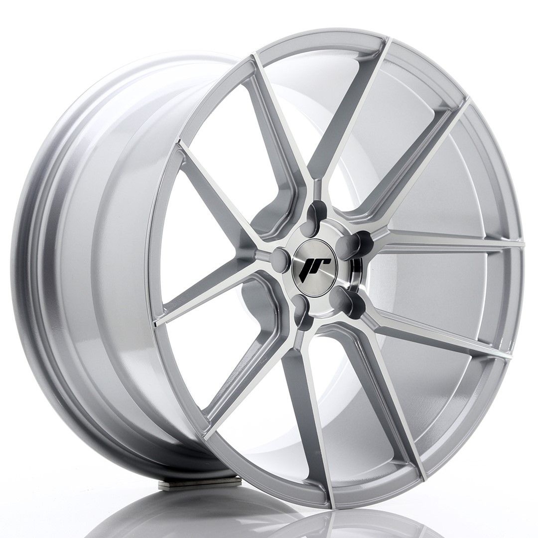 Image of JR-Wheels JR30 Velgen 20 Inch 11J ET30-50 Custom PCD Silver Machined Face
