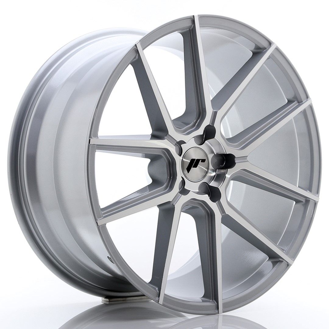 Image of JR-Wheels JR30 Velgen 21 Inch 10.5J ET15-45 Custom PCD Silver Machined Face