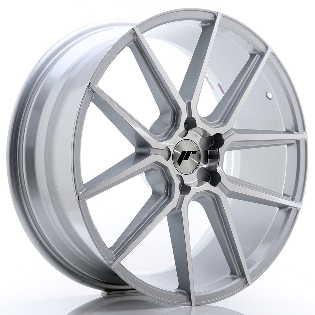 Image of JR-Wheels JR30 Velgen 21 Inch 9J ET20-40 Custom PCD Silver Machined Face