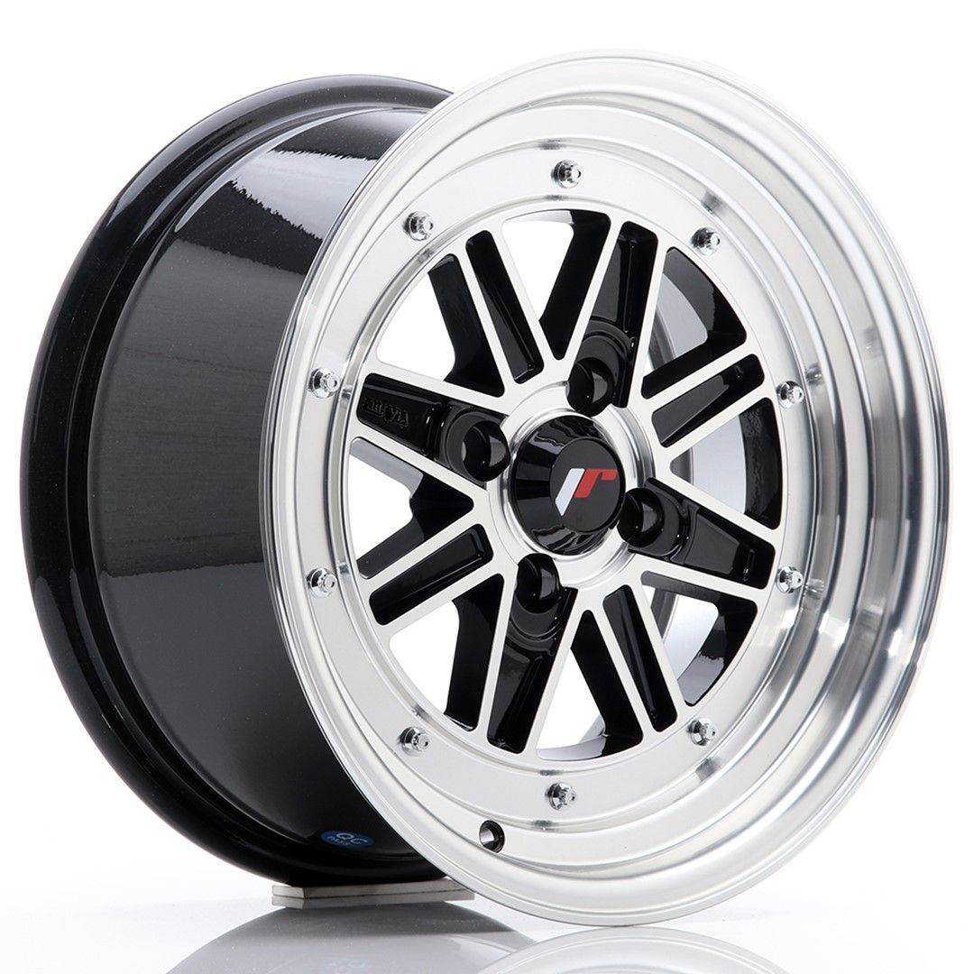 Image of JR-Wheels JR31 Velgen 15 Inch 7.5J ET20 4x100 Gloss Black Machined Lip