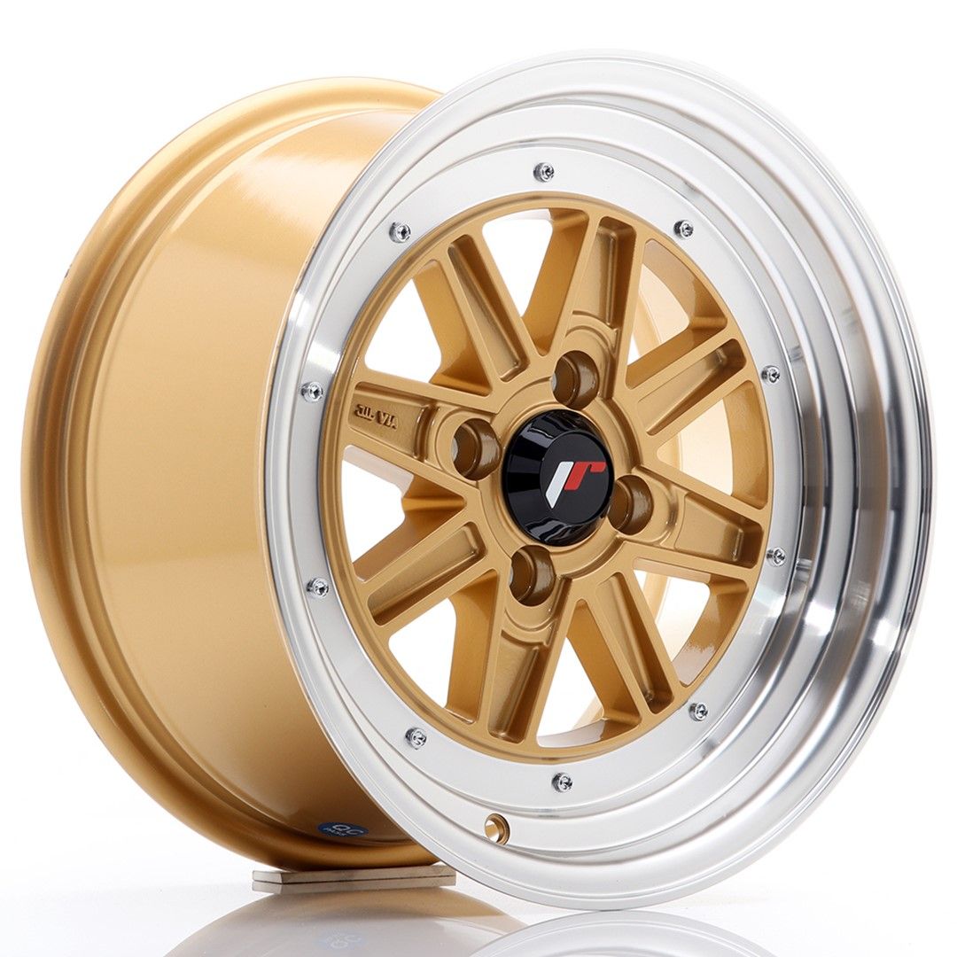 Image of JR-Wheels JR31 Velgen 15 Inch 7.5J ET20 4x100 Gold Machined Lip