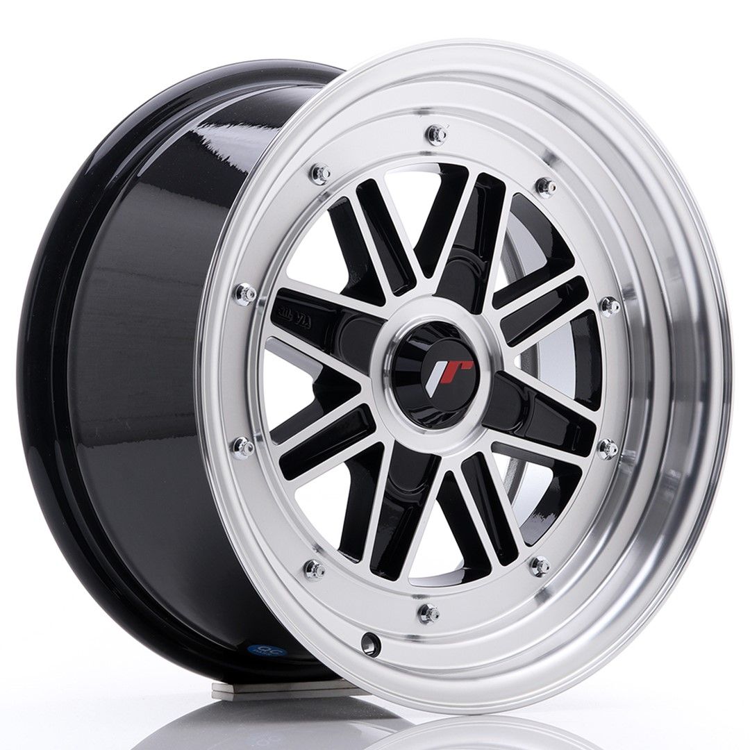 Image of JR-Wheels JR31 Velgen 15 Inch 7.5J ET20 Custom PCD Gloss Black Machined Lip
