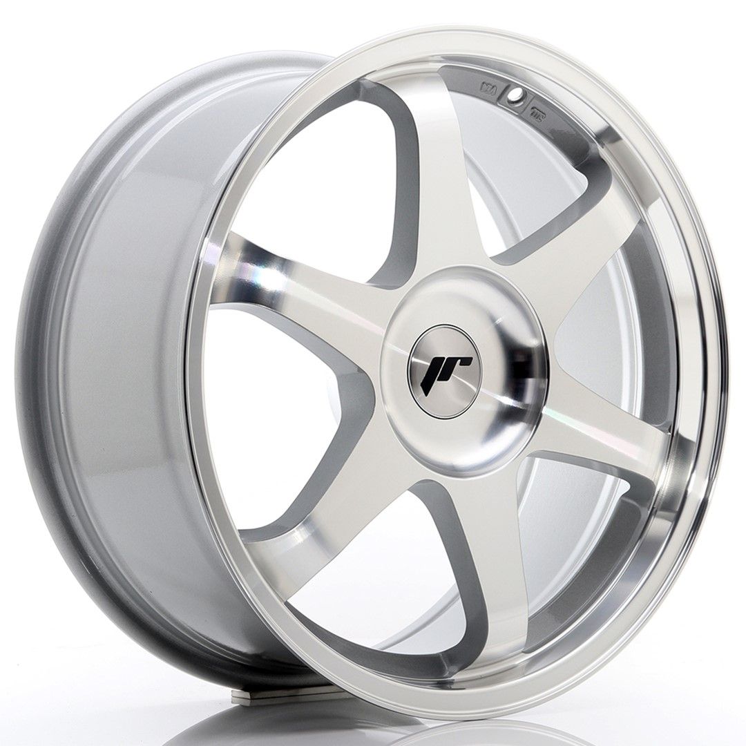 Image of JR-Wheels JR3 Velgen 18 Inch 8J ET35-45 Custom PCD Silver Machined Face