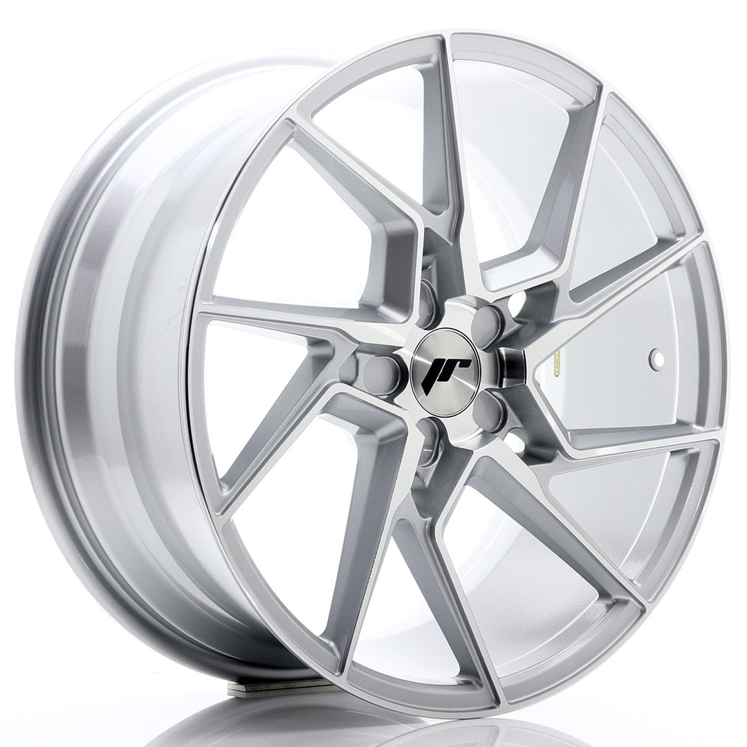 Image of JR-Wheels JR33 Velgen 19 Inch 8.5J ET20-48 Custom PCD Silver Machined Face