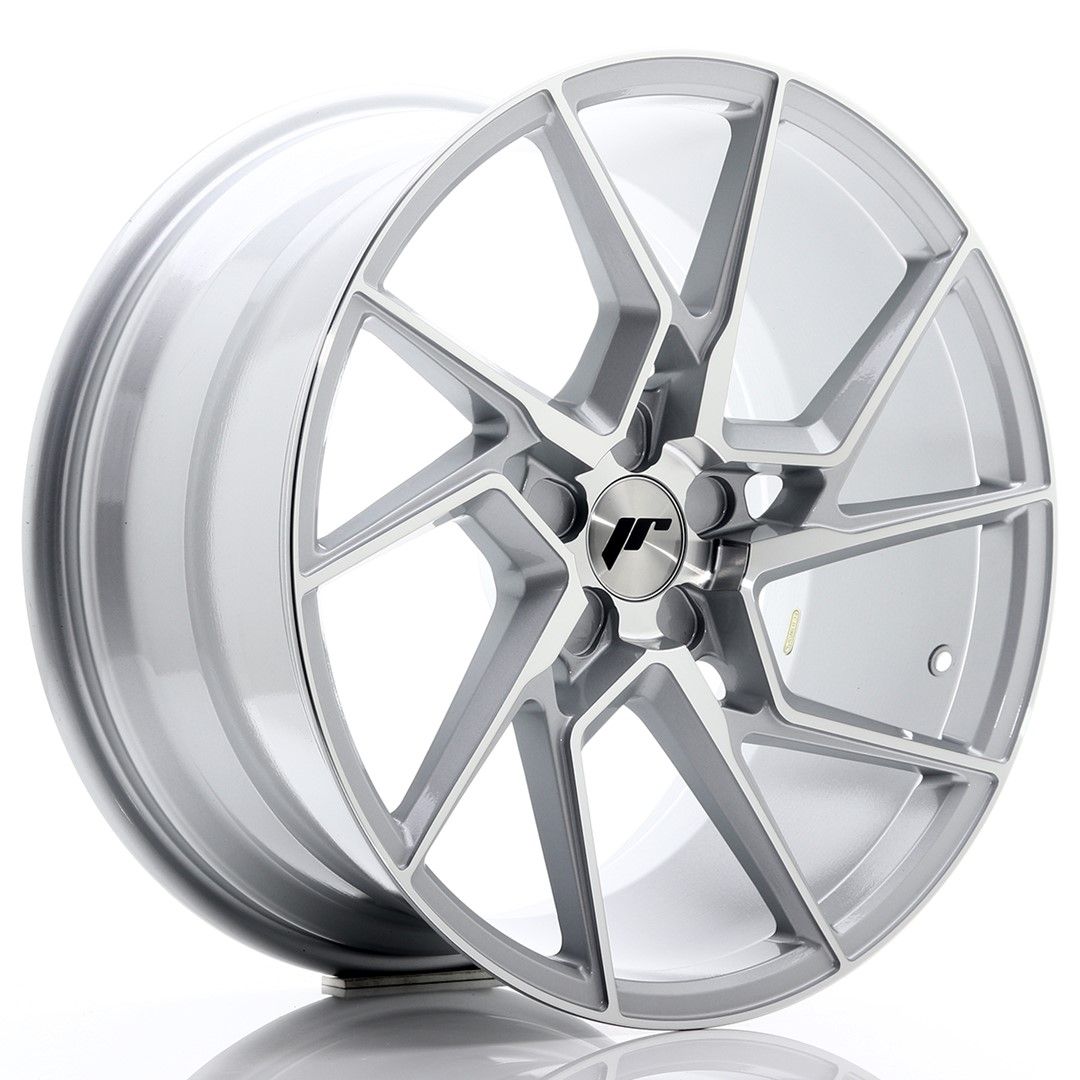 Image of JR-Wheels JR33 Velgen 19 Inch 9.5J ET20-45 Custom PCD Silver Machined Face