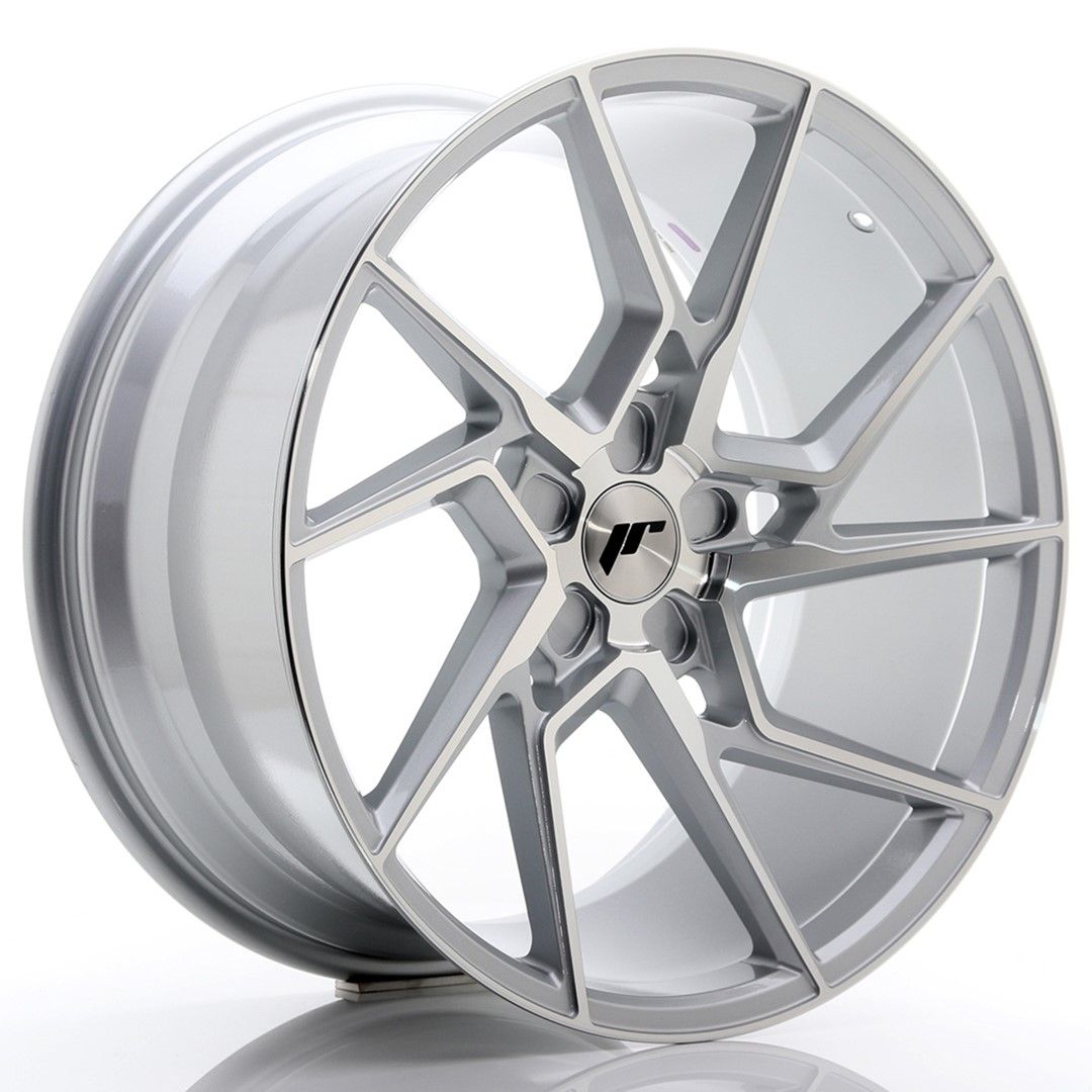 Image of JR-Wheels JR33 Velgen 20 Inch 10J ET20-40 Custom PCD Silver Machined Face