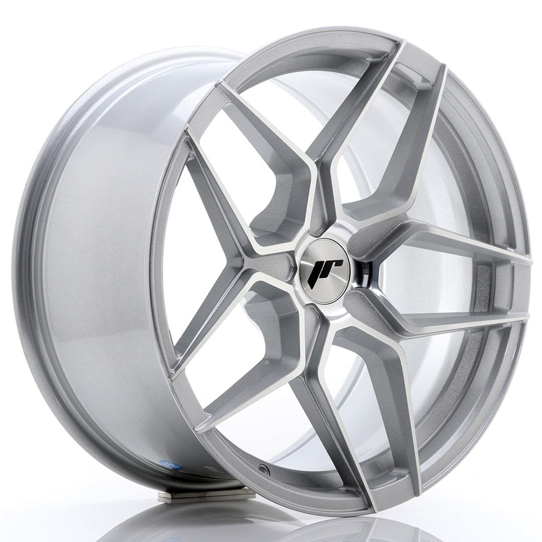 Image of JR-Wheels JR34 Velgen 18 Inch 9J ET20-42 Custom PCD Silver Machined Face