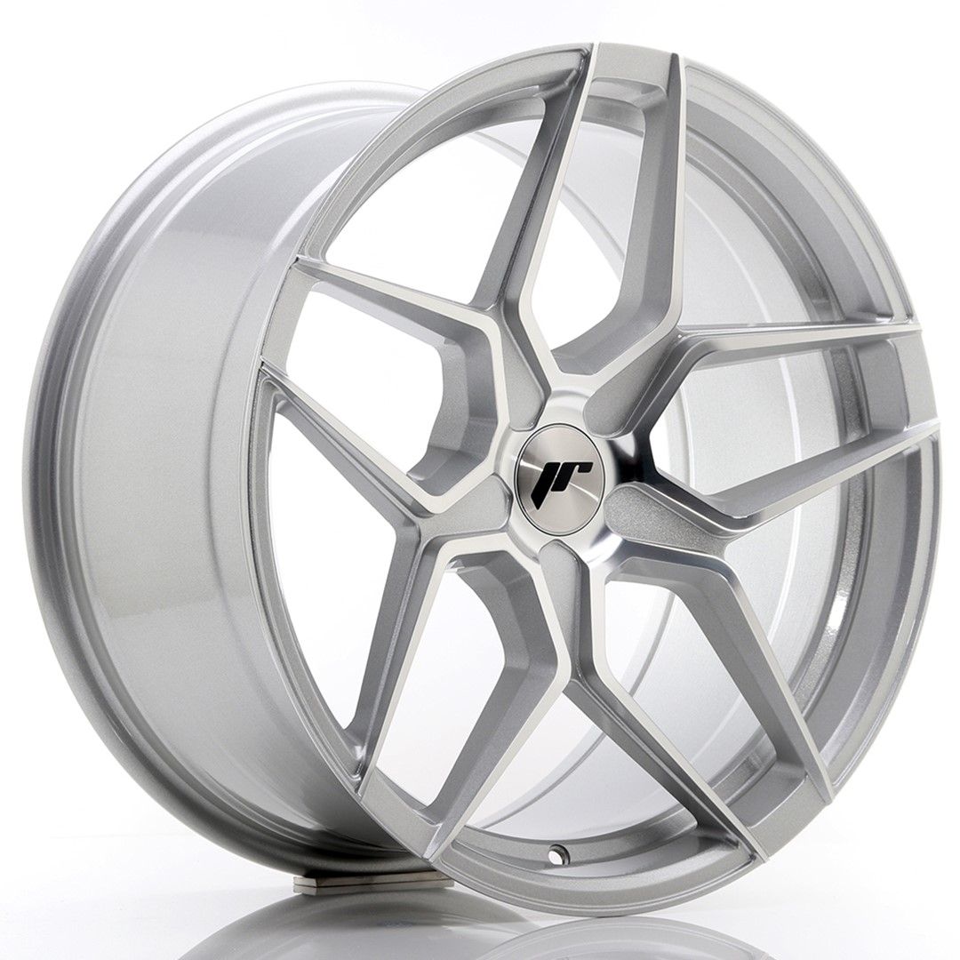 Image of JR-Wheels JR34 Velgen 19 Inch 9.5J ET35-40 Custom PCD Silver Machined Face