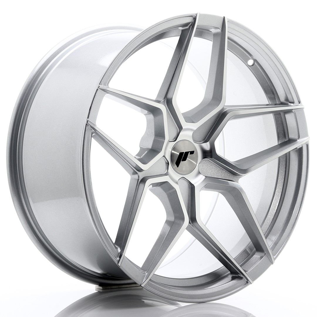 Image of JR-Wheels JR34 Velgen 20 Inch 10J ET20-40 Custom PCD Silver Machined Face