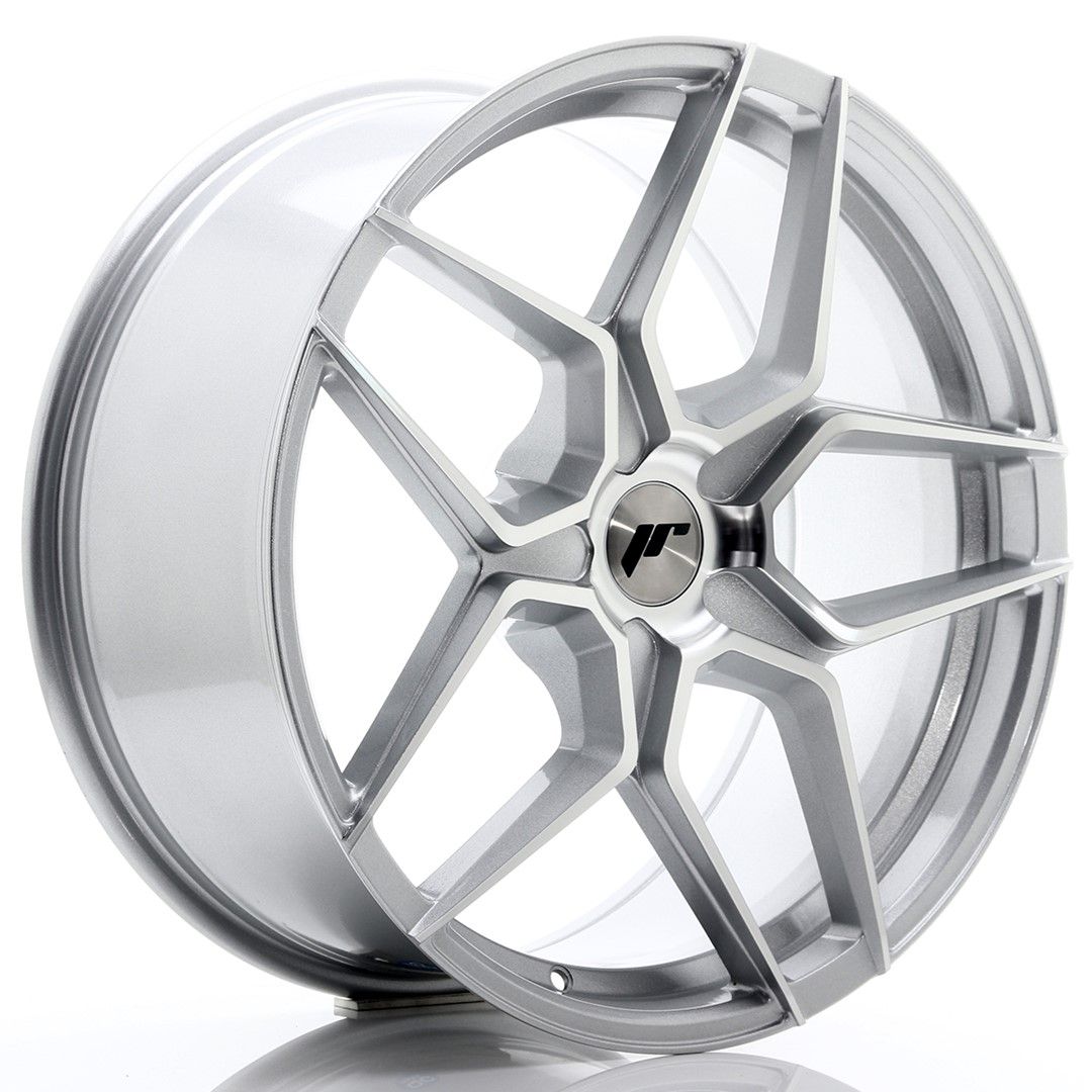 Image of JR-Wheels JR34 Velgen 20 Inch 9J ET20-40 Custom PCD Silver Machined Face