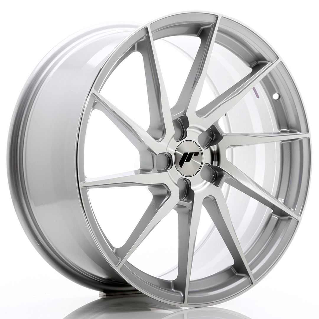 Image of JR-Wheels JR36 Velgen 20 Inch 9J ET15-38 Custom PCD Silver Brushed