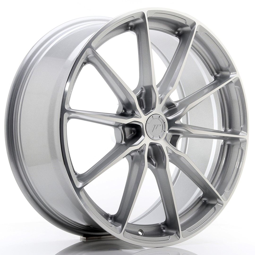 Image of JR-Wheels JR37 Velgen 20 Inch 8.5J ET20-45 Custom PCD Silver Machined Face