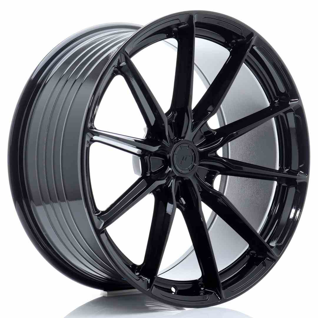 Image of JR-Wheels JR37 Velgen 21 Inch 10.5J ET10-46 Custom PCD Flow Form Gloss Black