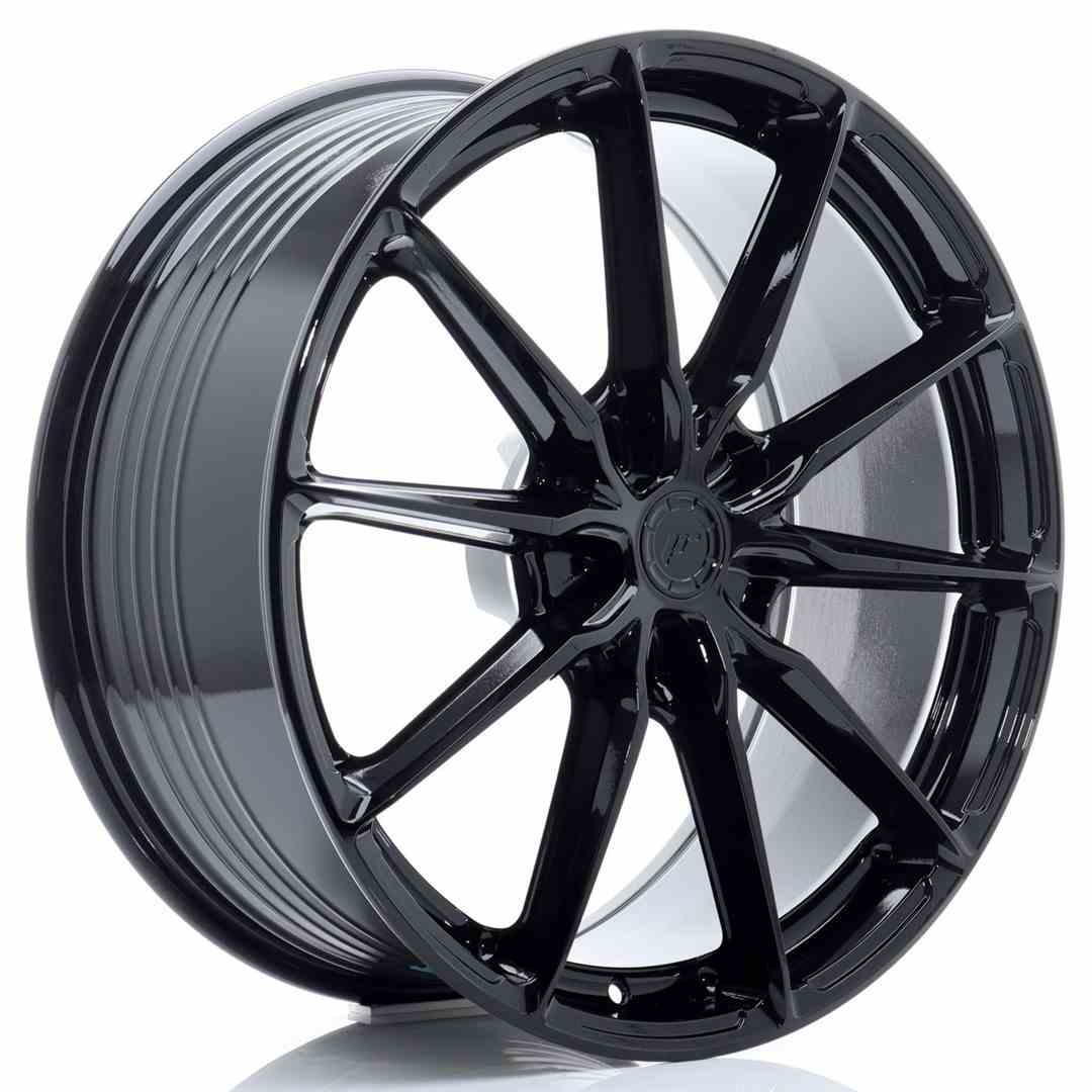 Image of JR-Wheels JR37 Velgen 21 Inch 10J ET10-64 Custom PCD Flow Form Gloss Black