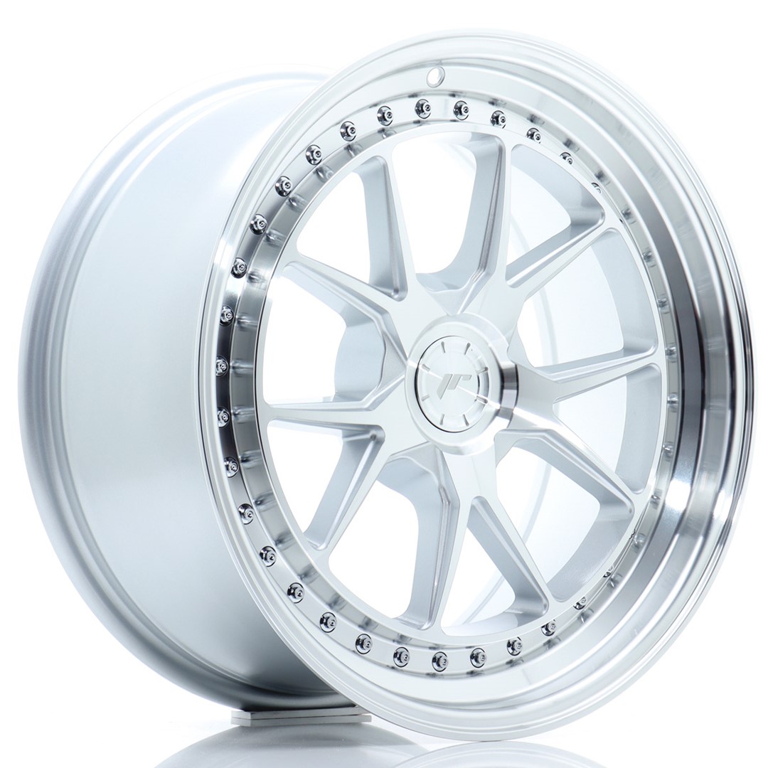 Image of JR-Wheels JR39 Velgen 18 Inch 8.5J ET35 Custom PCD Silver Machined Face