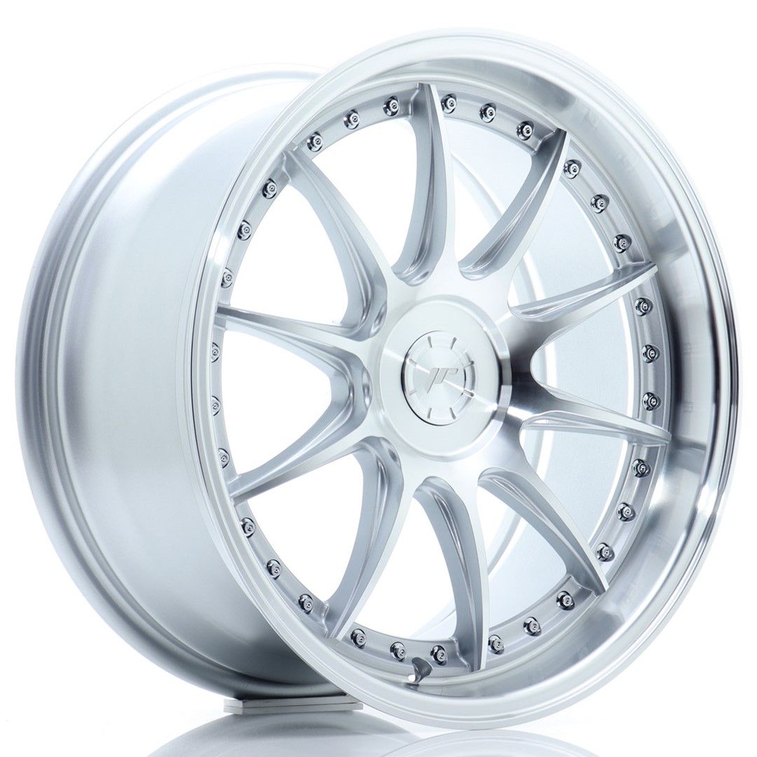 Image of JR-Wheels JR41 Velgen 18 Inch 8.5J ET35 Custom PCD Silver Machined Face