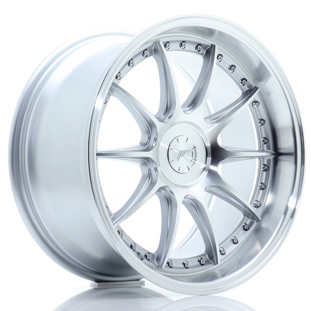 Image of JR-Wheels JR41 Velgen 18 Inch 9.5J ET15-35 Custom PCD Silver Machined Face