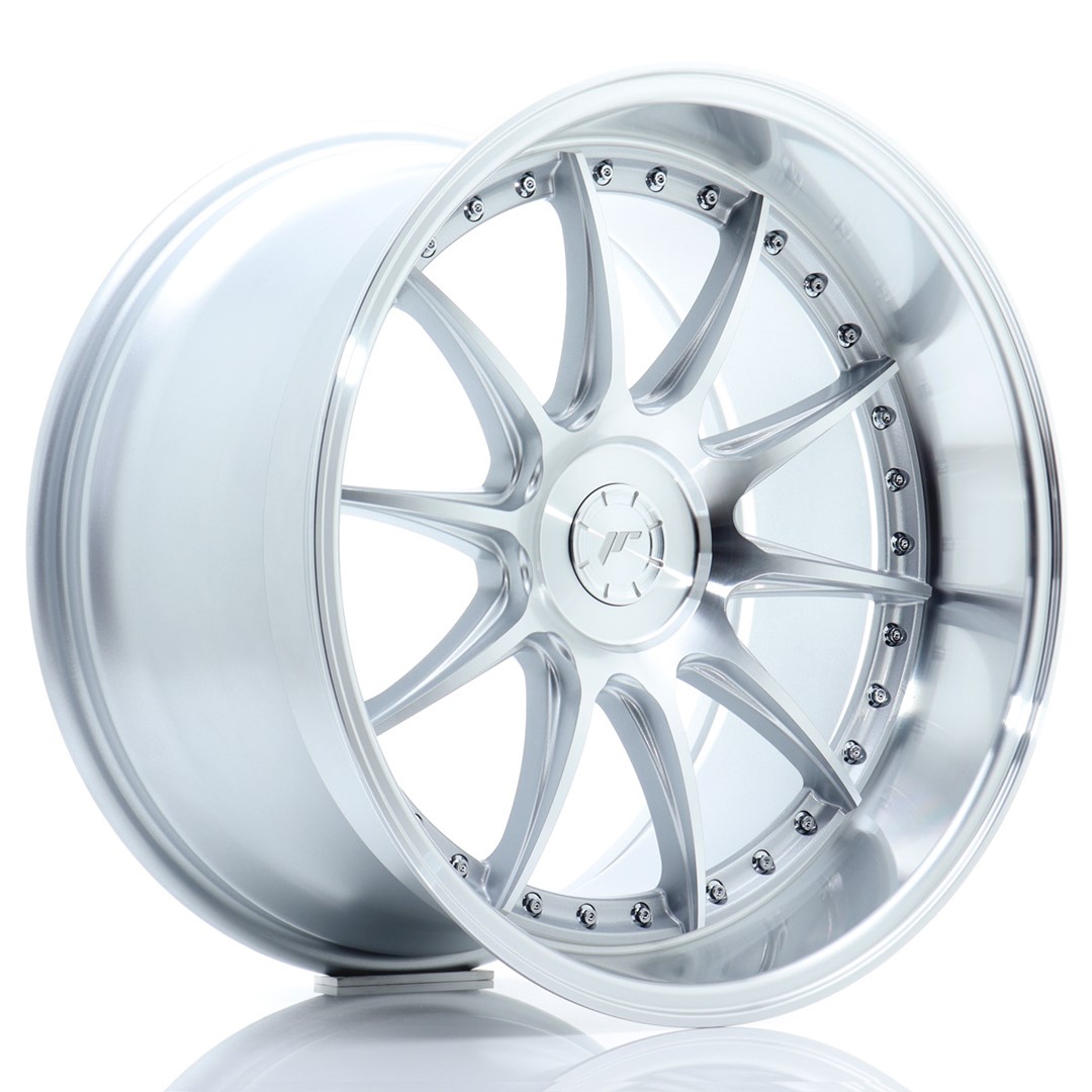 Image of JR-Wheels JR41 Velgen 19 Inch 11J ET12-25 Custom PCD Silver Machined Face