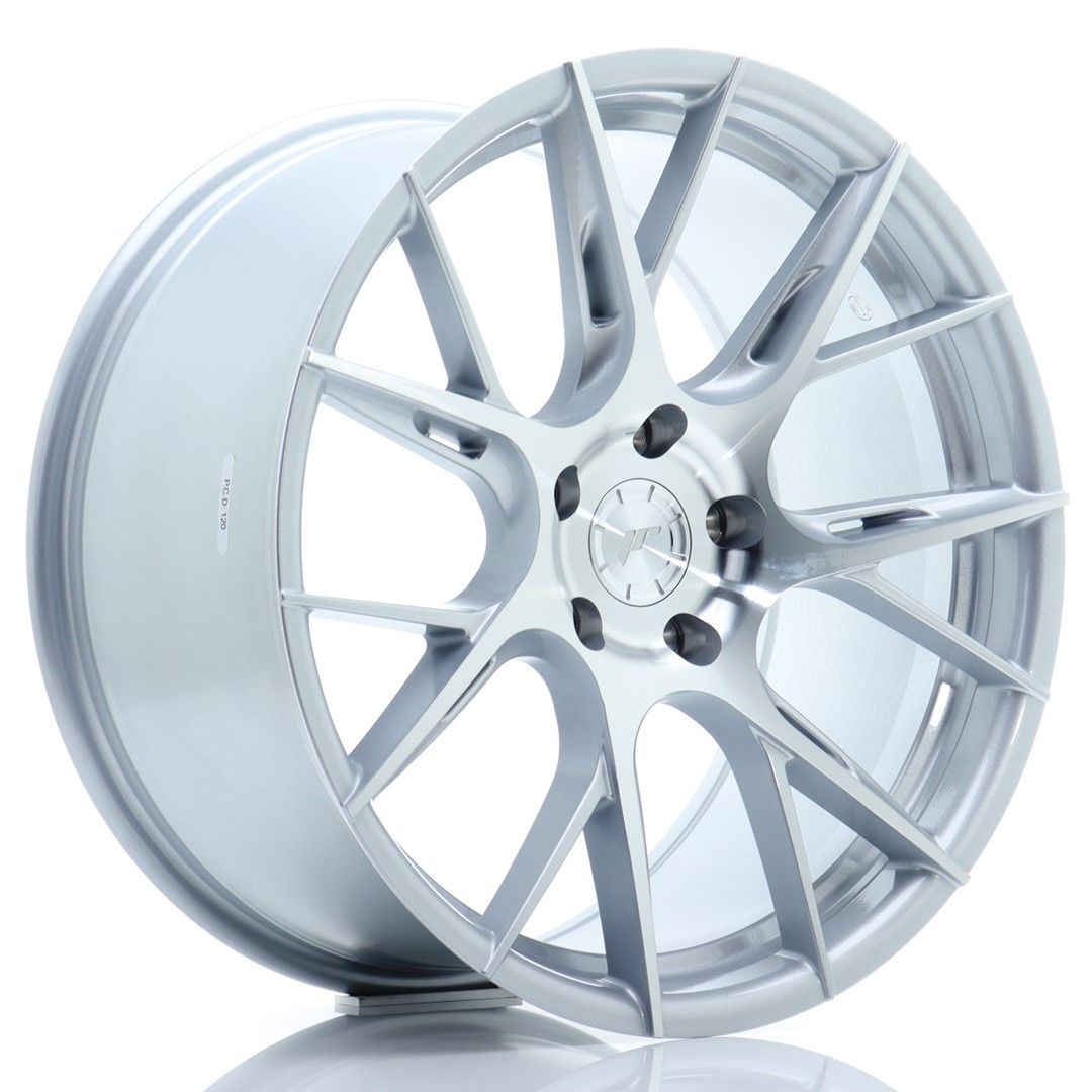 Image of JR-Wheels JR42 Velgen 19 Inch 9.5J ET42 5x112 Flow Form Silver Machined Face