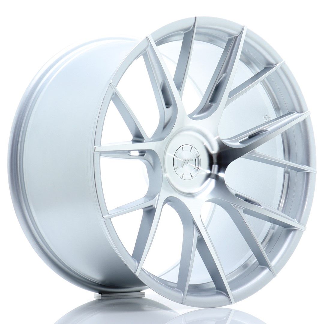 Image of JR-Wheels JR42 Velgen 20 Inch 11J ET20-35 Custom PCD Flow Form Silver Machined Face