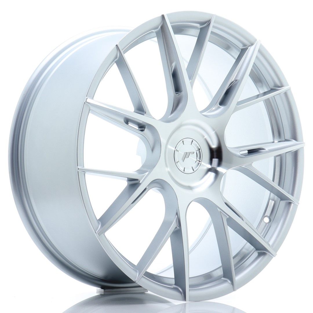 Image of JR-Wheels JR42 Velgen 20 Inch 9J ET35-50 Custom PCD Flow Form Silver Machined Face