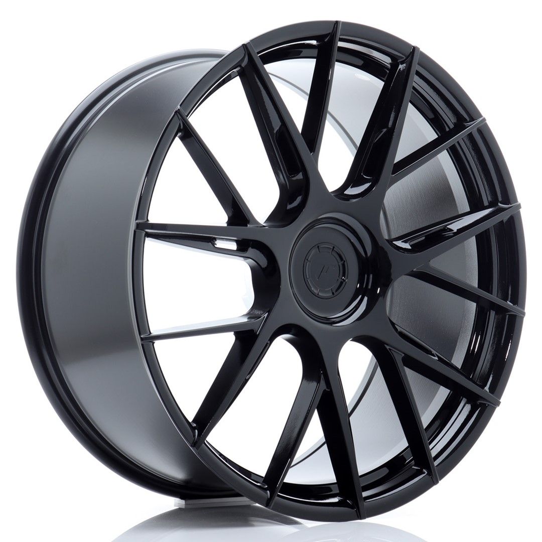 Image of JR-Wheels JR42 Velgen 22 Inch 10J ET20-54 Custom PCD Flow Form Gloss Black