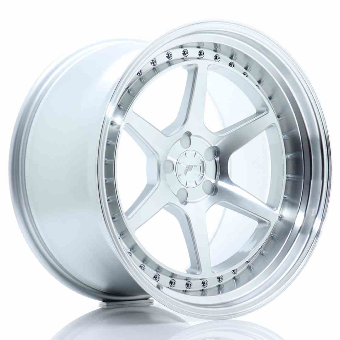 Image of JR-Wheels JR43 Velgen 19 Inch 11J ET0-25 Custom PCD Flow Form Silver Machined Face