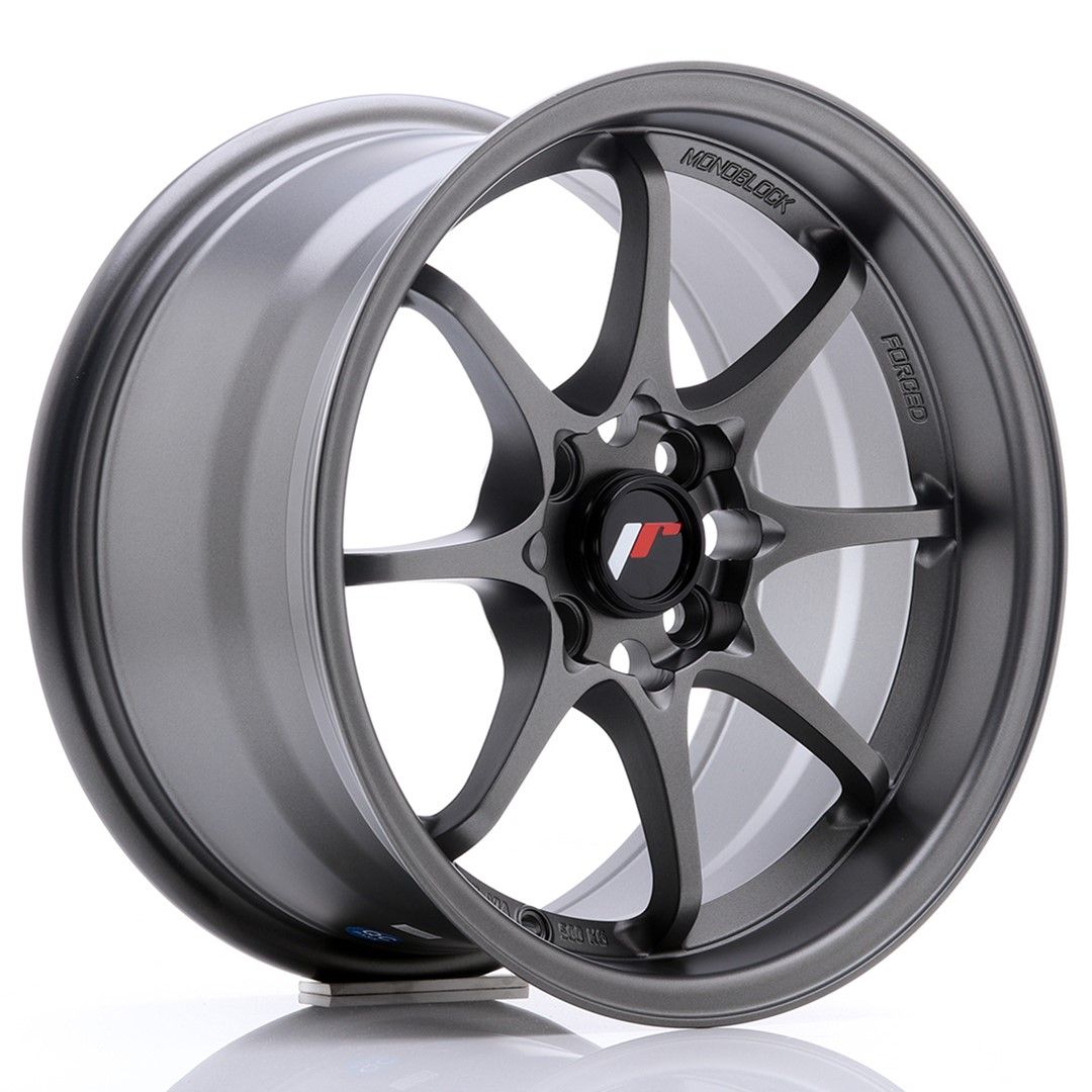 Image of JR-Wheels JR5 Velgen 15 Inch 8J ET28 4x100 Flat Gun Metal