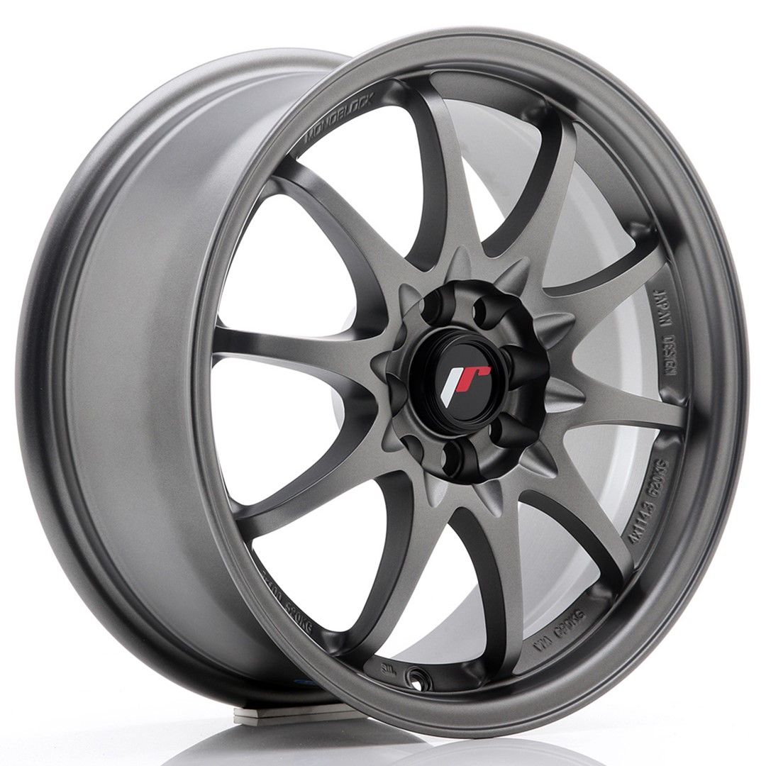 Image of JR-Wheels JR5 Velgen 16 Inch 7J ET30 4x100,4x108 Flat Gun Metal