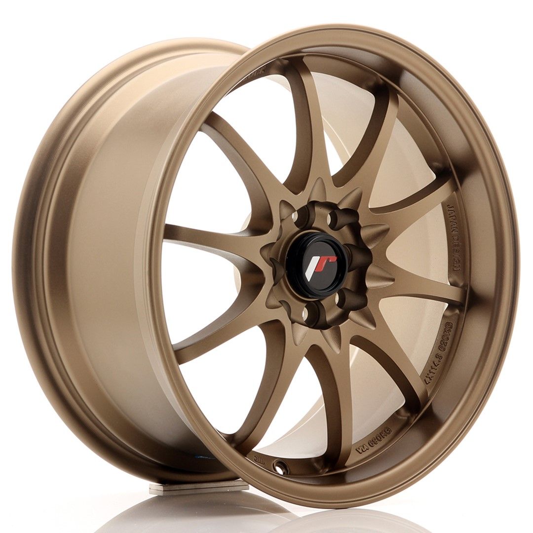 Image of JR-Wheels JR5 Velgen 17 Inch 8.5J ET35 5x100,5x114.3 Dark Anodized Bronze