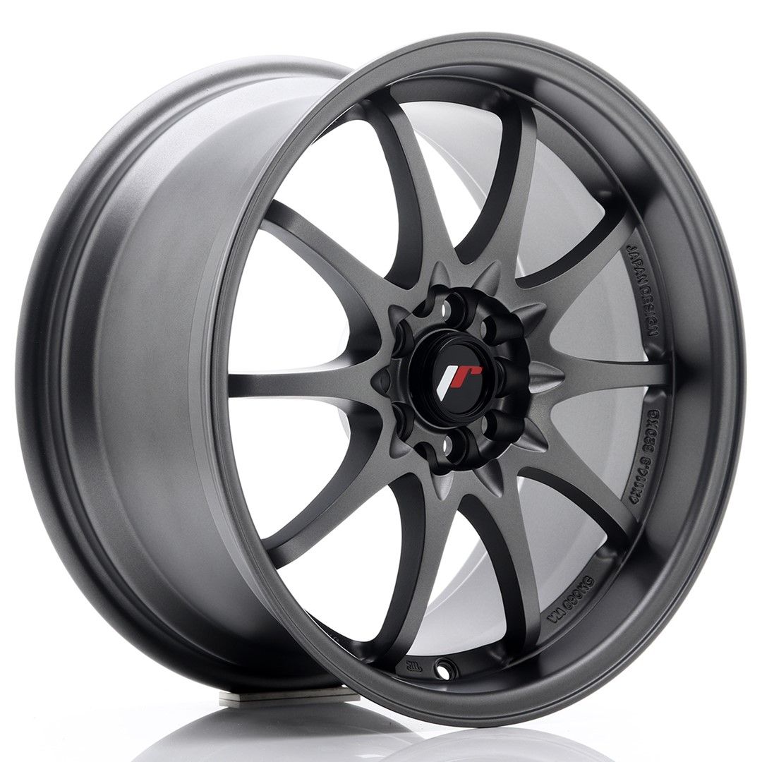 Image of JR-Wheels JR5 Velgen 17 Inch 8.5J ET35 5x100,5x114.3 Flat Gun Metal