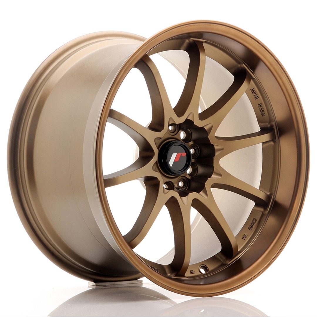 Image of JR-Wheels JR5 Velgen 18 Inch 10.5J ET12 5x114.3 Dark Anodized Bronze