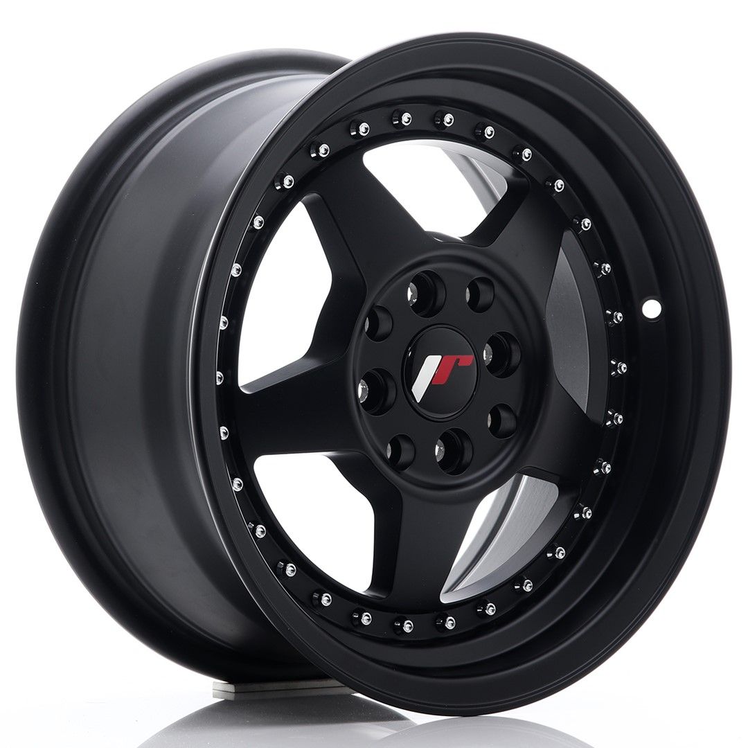 Image of JR-Wheels JR6 Velgen 15 Inch 7J ET35 4x100,4x114.3 Flat Black