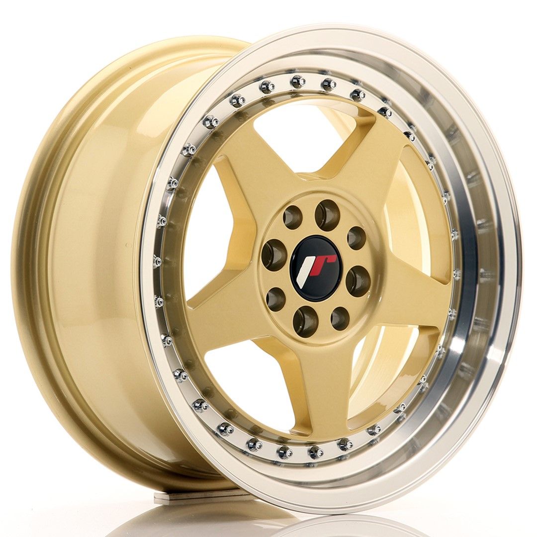 Image of JR-Wheels JR6 Velgen 15 Inch 7J ET25 4x100,4x108 Gold Machined