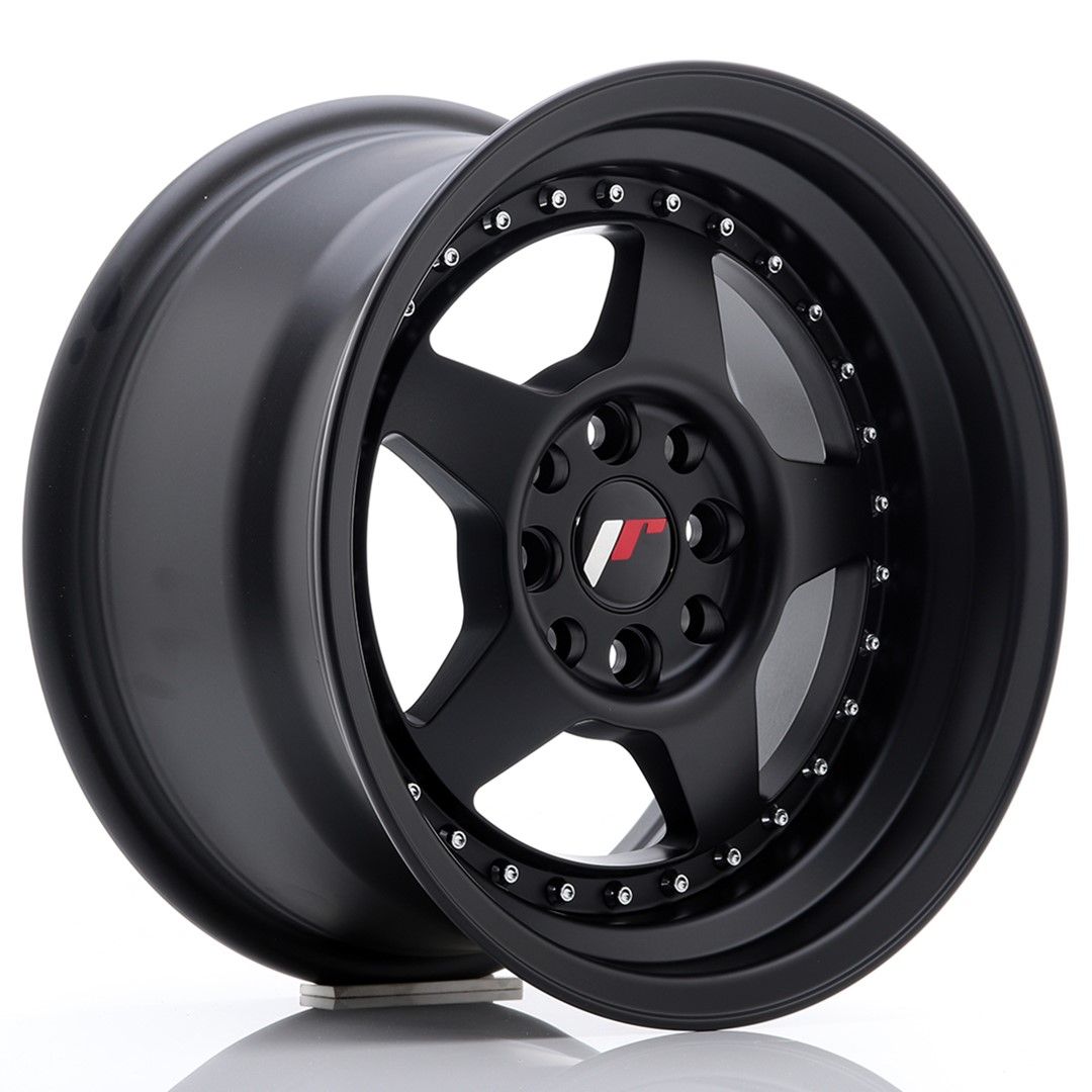Image of JR-Wheels JR6 Velgen 15 Inch 8J ET25 4x100,4x108 Flat Black